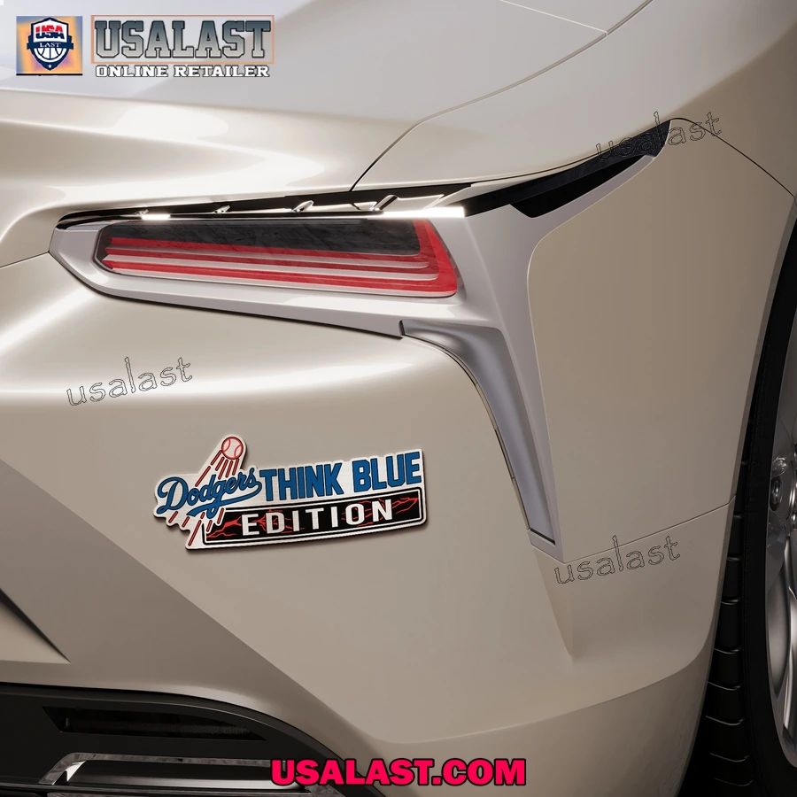 Los Angeles Dodgers Edition Engraved Car Name Badge