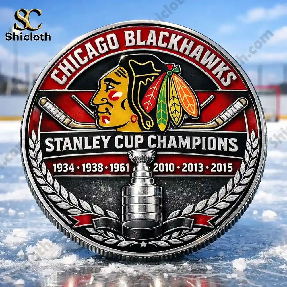 Chicago Blackhawks 100th Anniversary Champions Coin