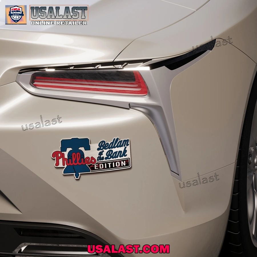 Philadelphia Phillies Edition Engraved Car Name Badge