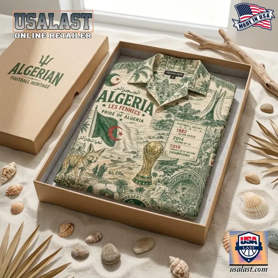 Algeria World Cup 2026 Tropical Hawaiian Shirt