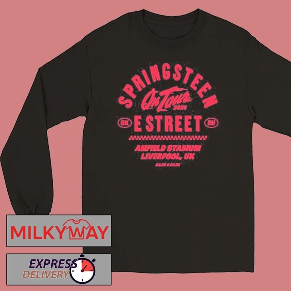 Bruce Springsteen & The E Street Band 2025 Liverpool, UK Tour T-Shirt