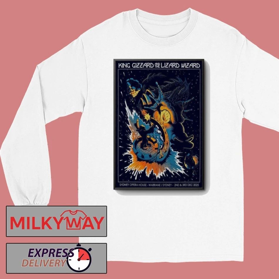King Gizzard And The Lizard Wizard 12 2-12 3 2025 Sydney Opera House In Sydney AUS Poster shirt