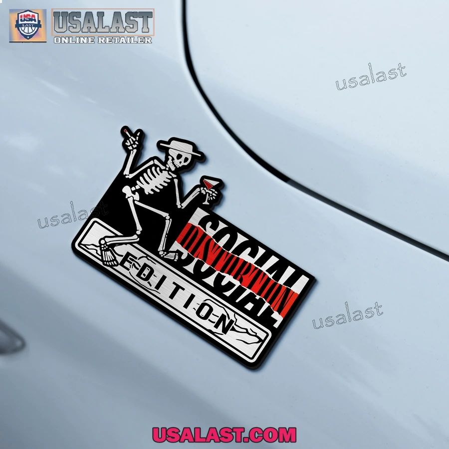 Social Distortion Rock Edition Custom 3D Car Badge Sticker