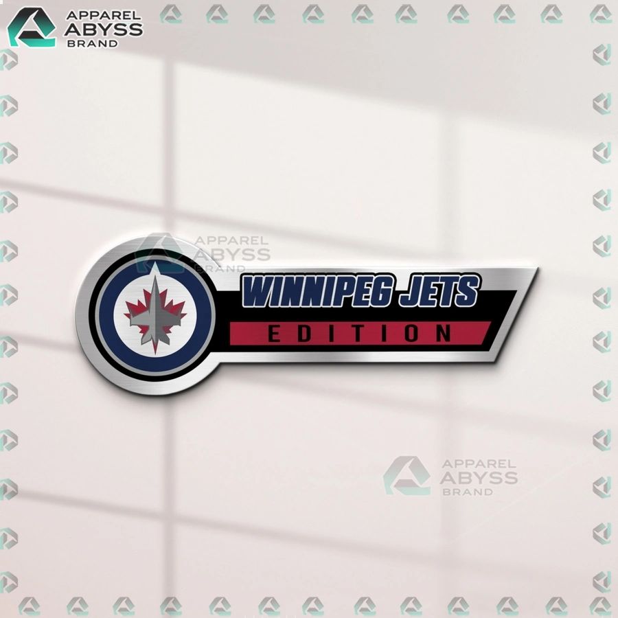 Winnipeg Jets Edition 3D Engraved Car Name Emblem
