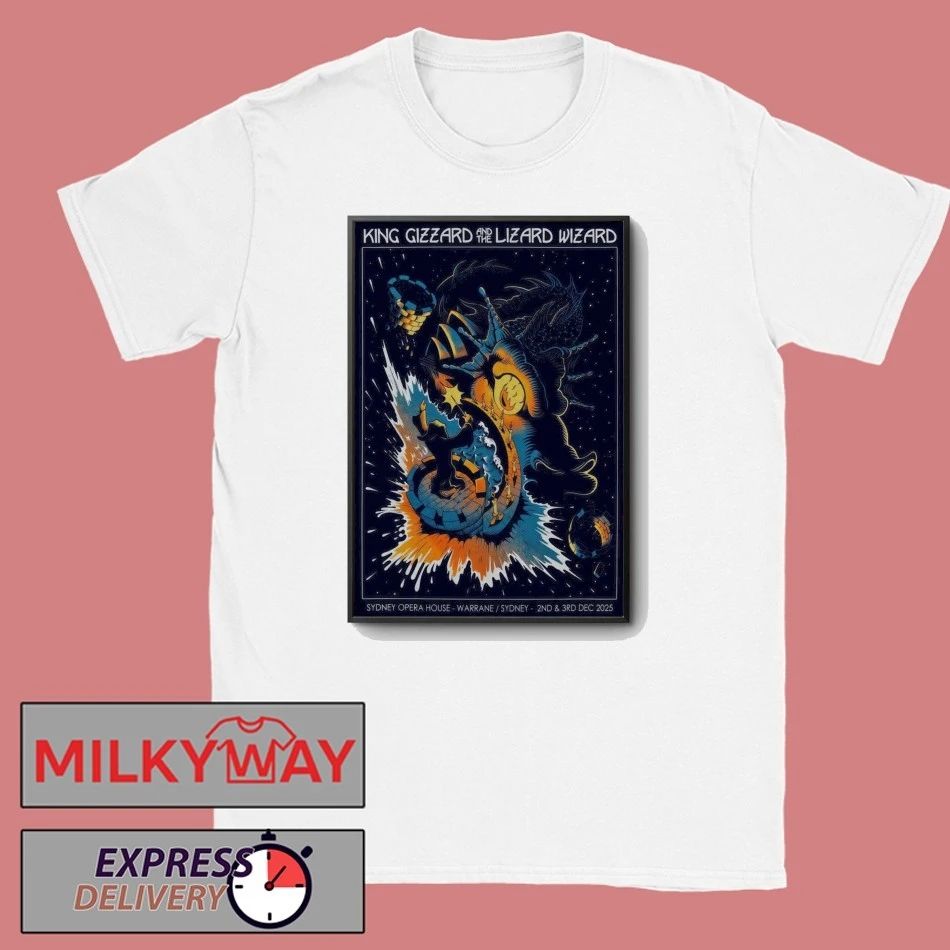 King Gizzard And The Lizard Wizard 12 2-12 3 2025 Sydney Opera House In Sydney AUS Poster shirt