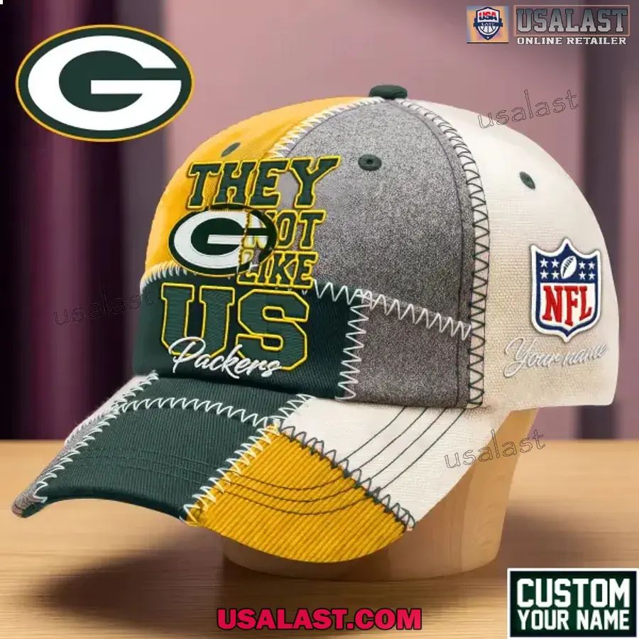 Green Bay Packers They Not Like Us Personalized Cap