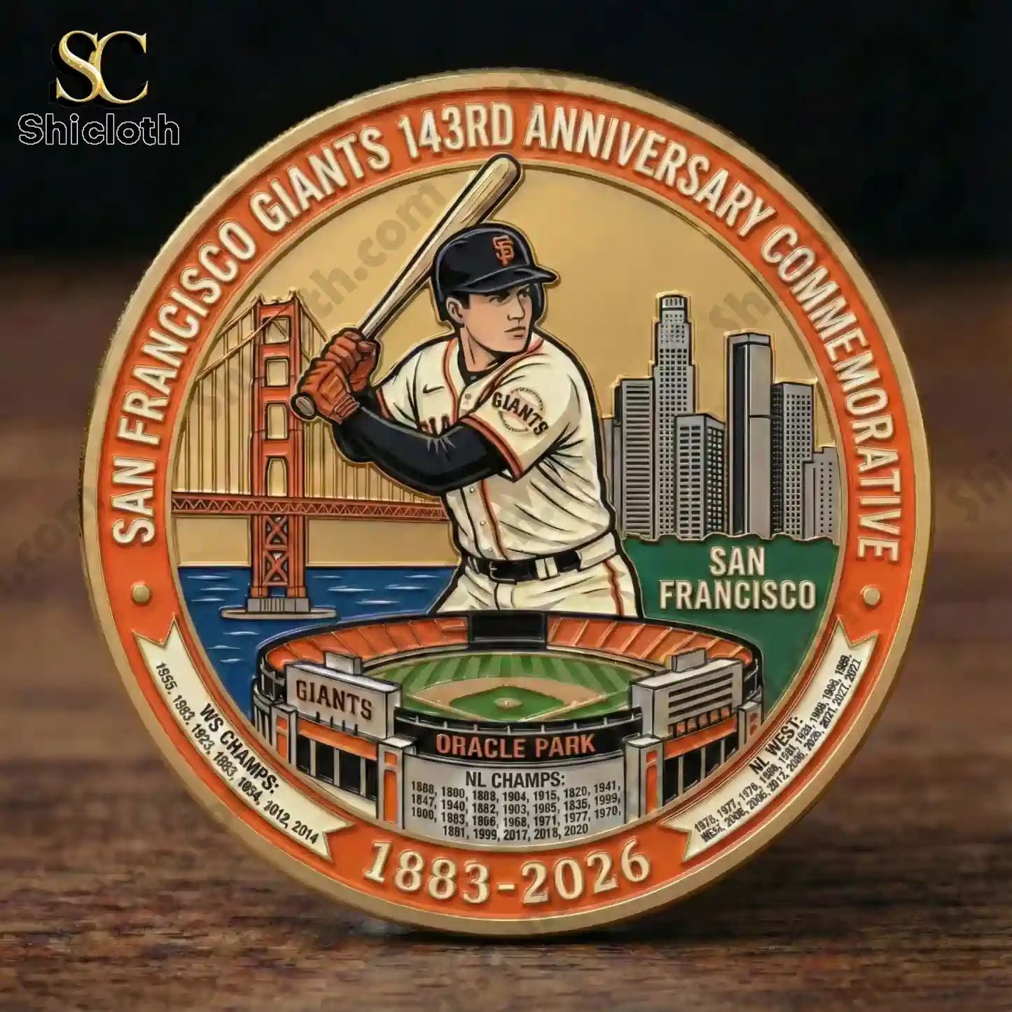 San Francisco Giants 143rd Anniversary Commemorative Coin (1883-2026)