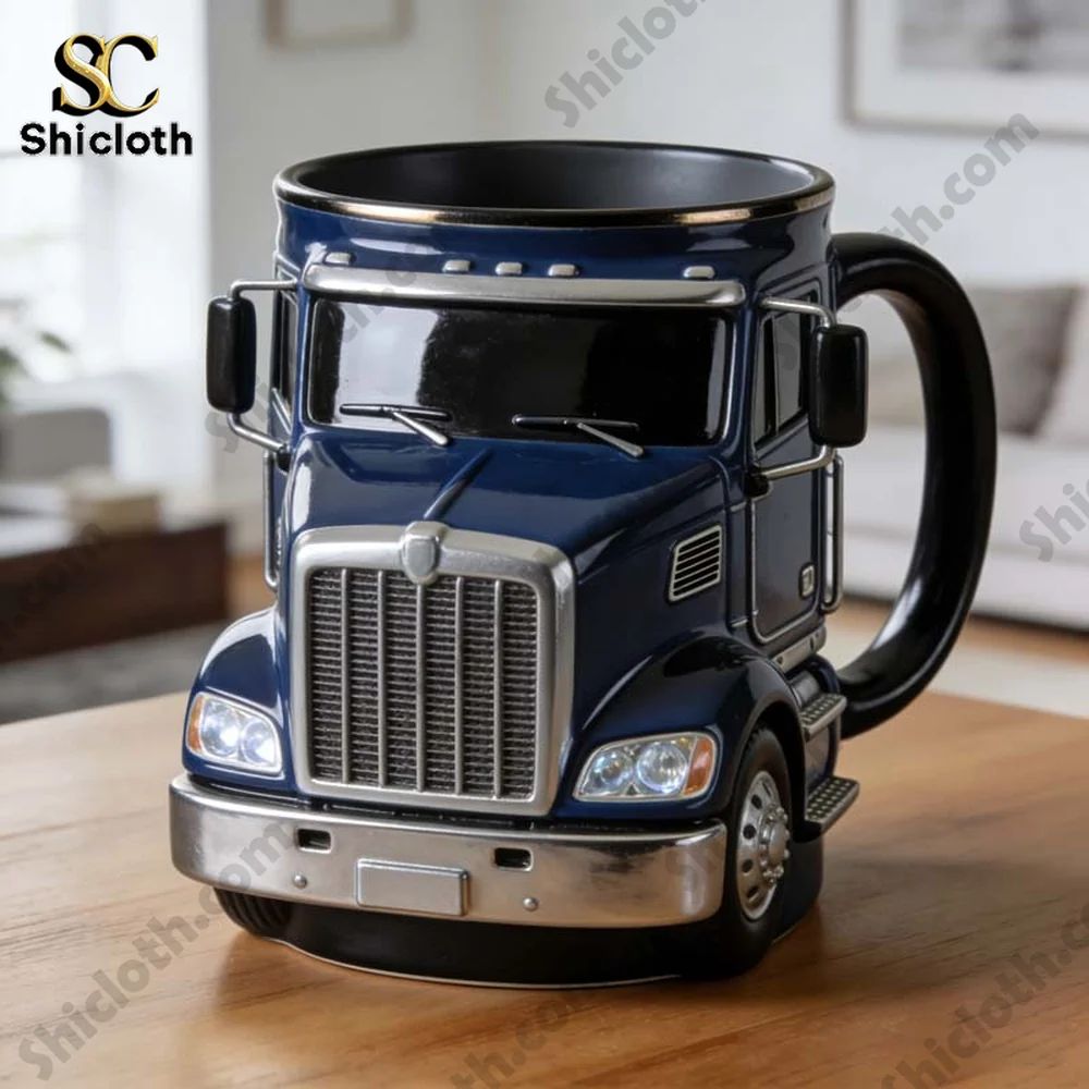 Personalized Semi-Truck Themed Mug