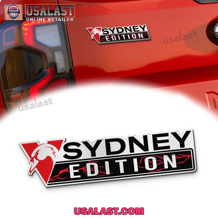 Sydney Swans Edition Custom 3D Car Badge Sticker