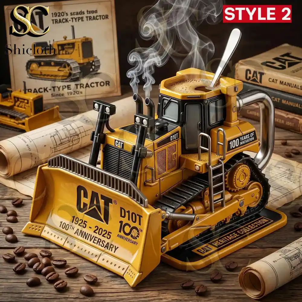 Caterpillar (CAT) 100th Anniversary Bulldozer Mug