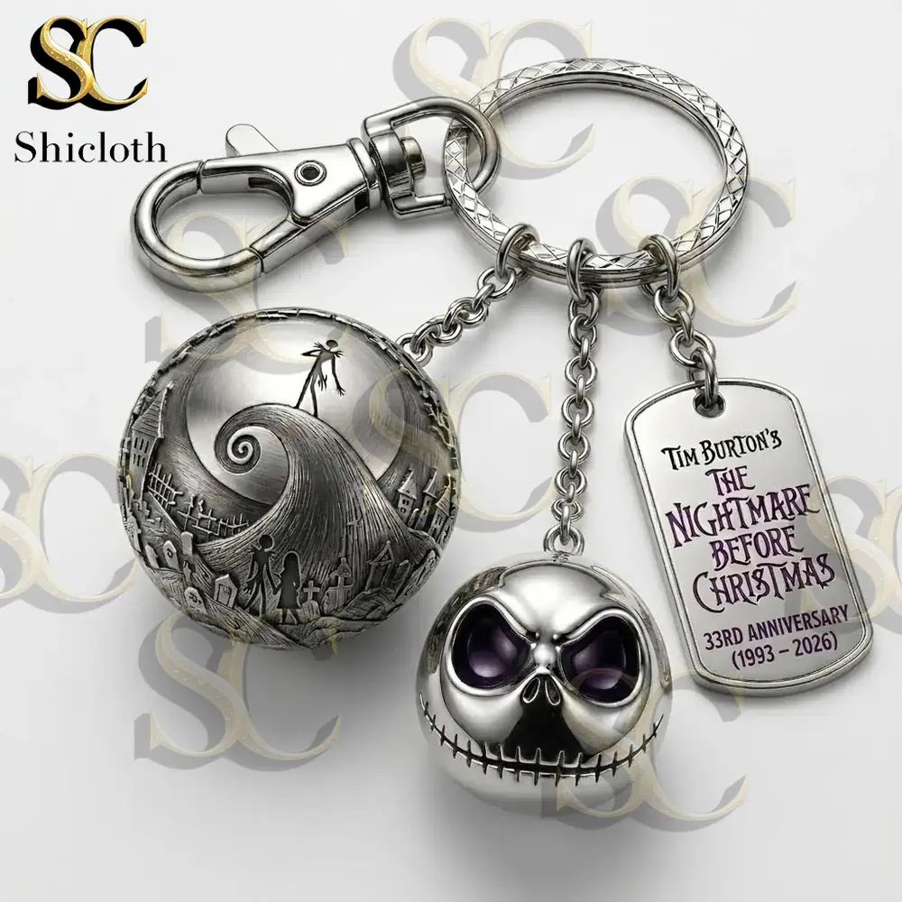 Nightmare Before Christmas 33rd Anniversary Keychain