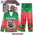 South Carolina Gamecocks Button Pajamas Set