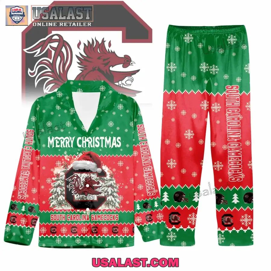 South Carolina Gamecocks Button Pajamas Set