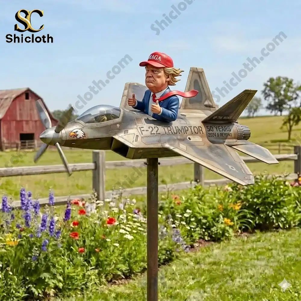 Donald Trump x F-22 Raptor Wind Spinner For Garden