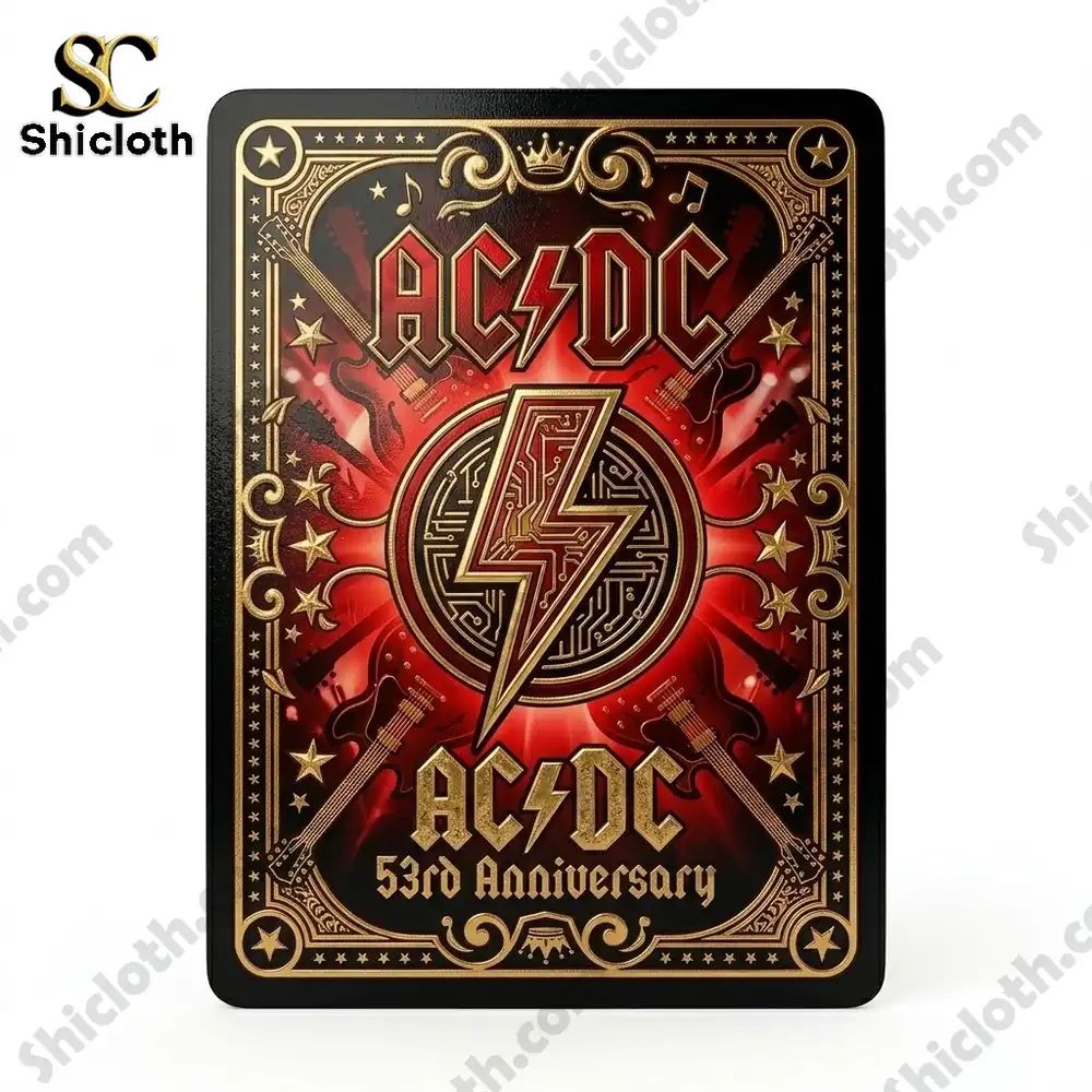 AC_DC 53rd Anniversary Commemorative Playing Cards