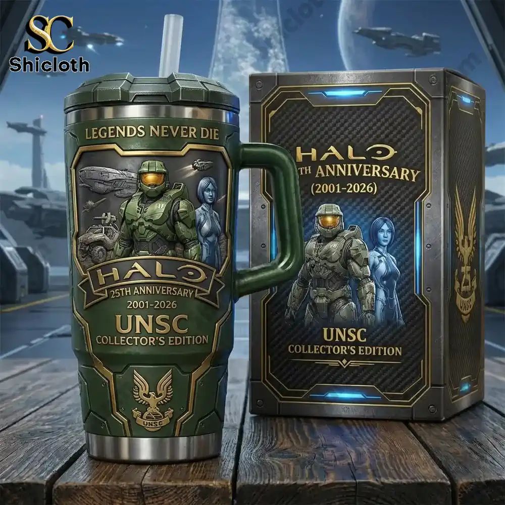 HALO 25th Anniversary Legends Never Die Tumbler