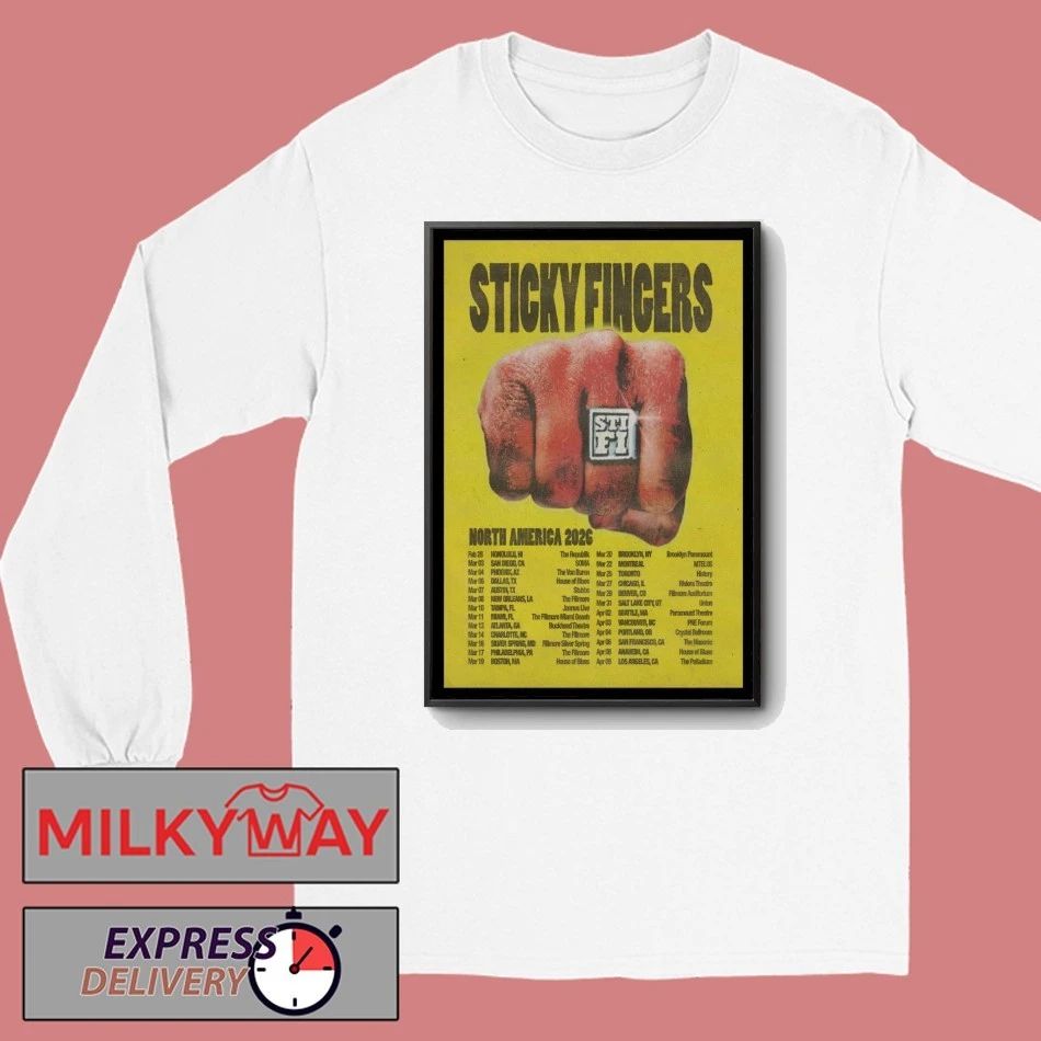 Sticky Fingers North America 2026 Shows Poster shirt