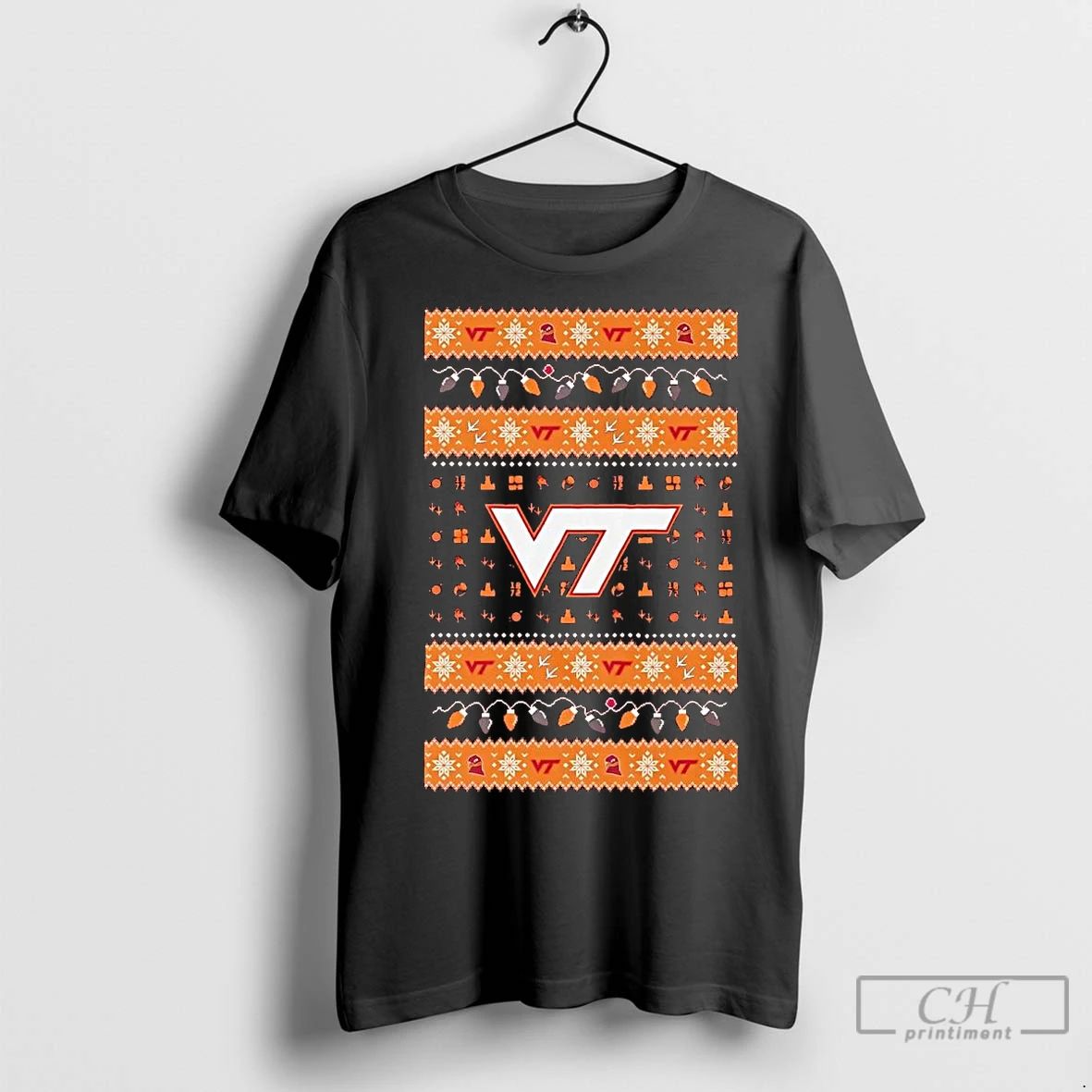 Premium Virginia Tech Hokies Ugly Christmas Light