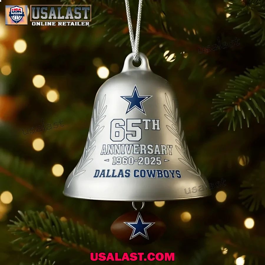 Dallas Cowboys 2025 Christmas Bell Ornament