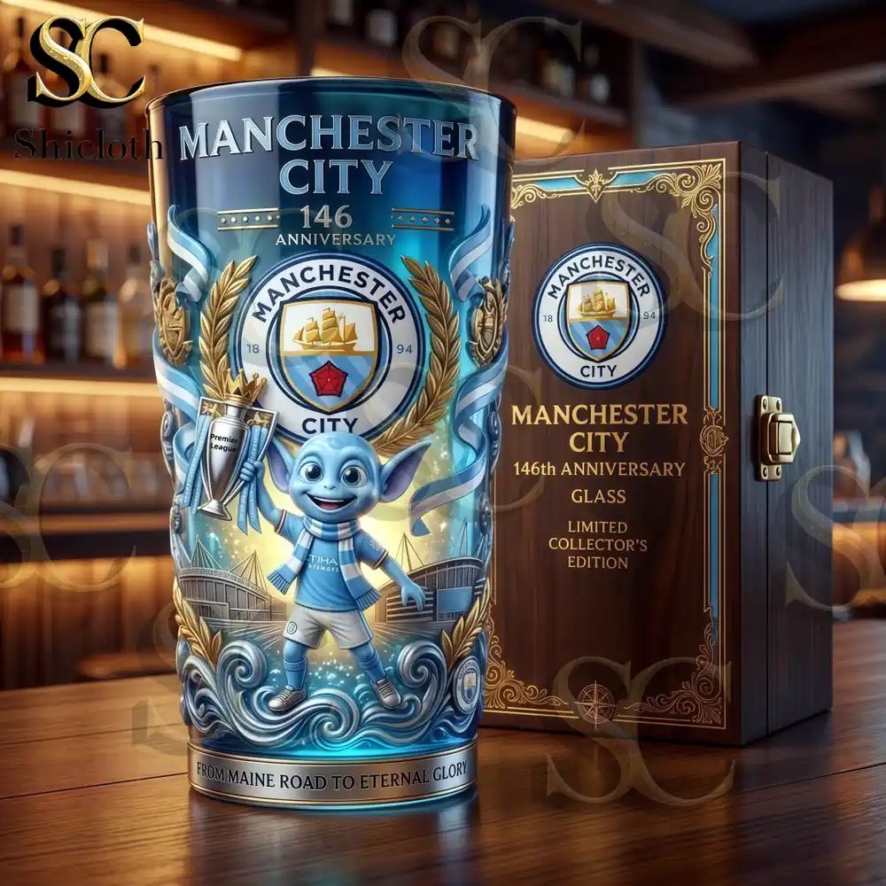 Manchester City 146th Anniversary Collector’s Beer Glass