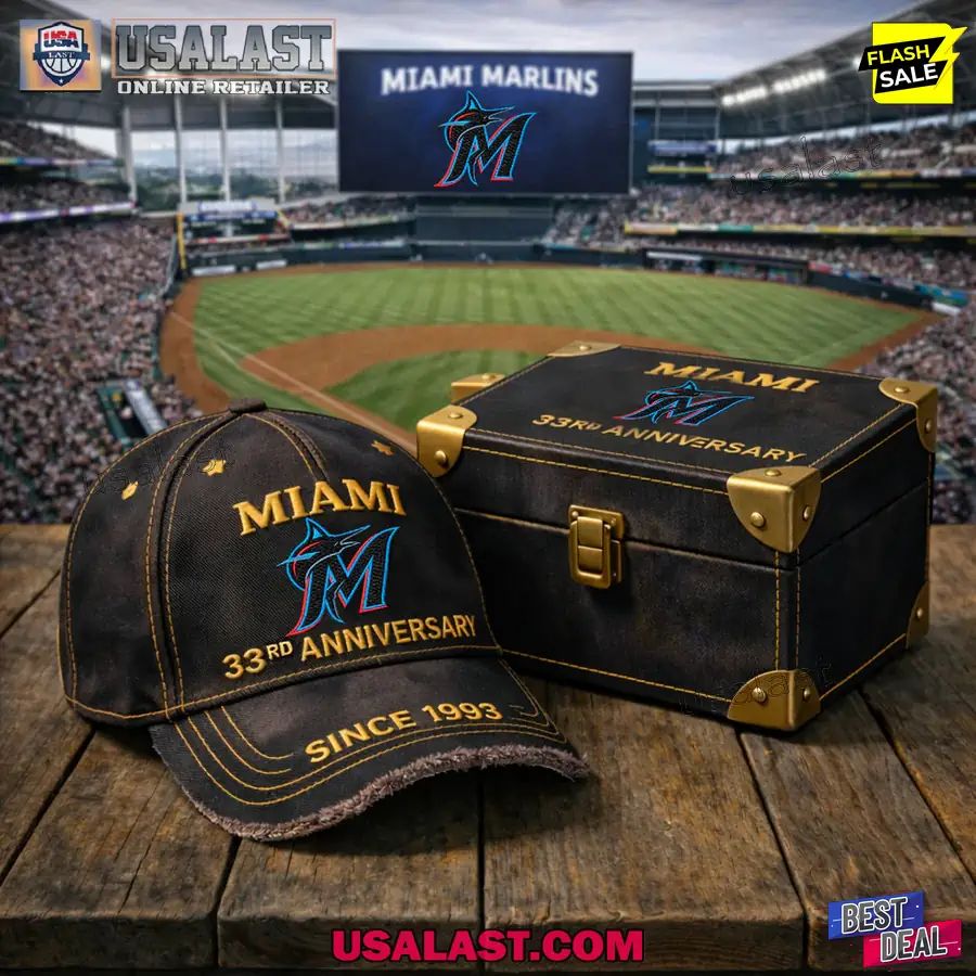 Miami Marlins 33rd Anniversary 1993-2026 Classic Cap