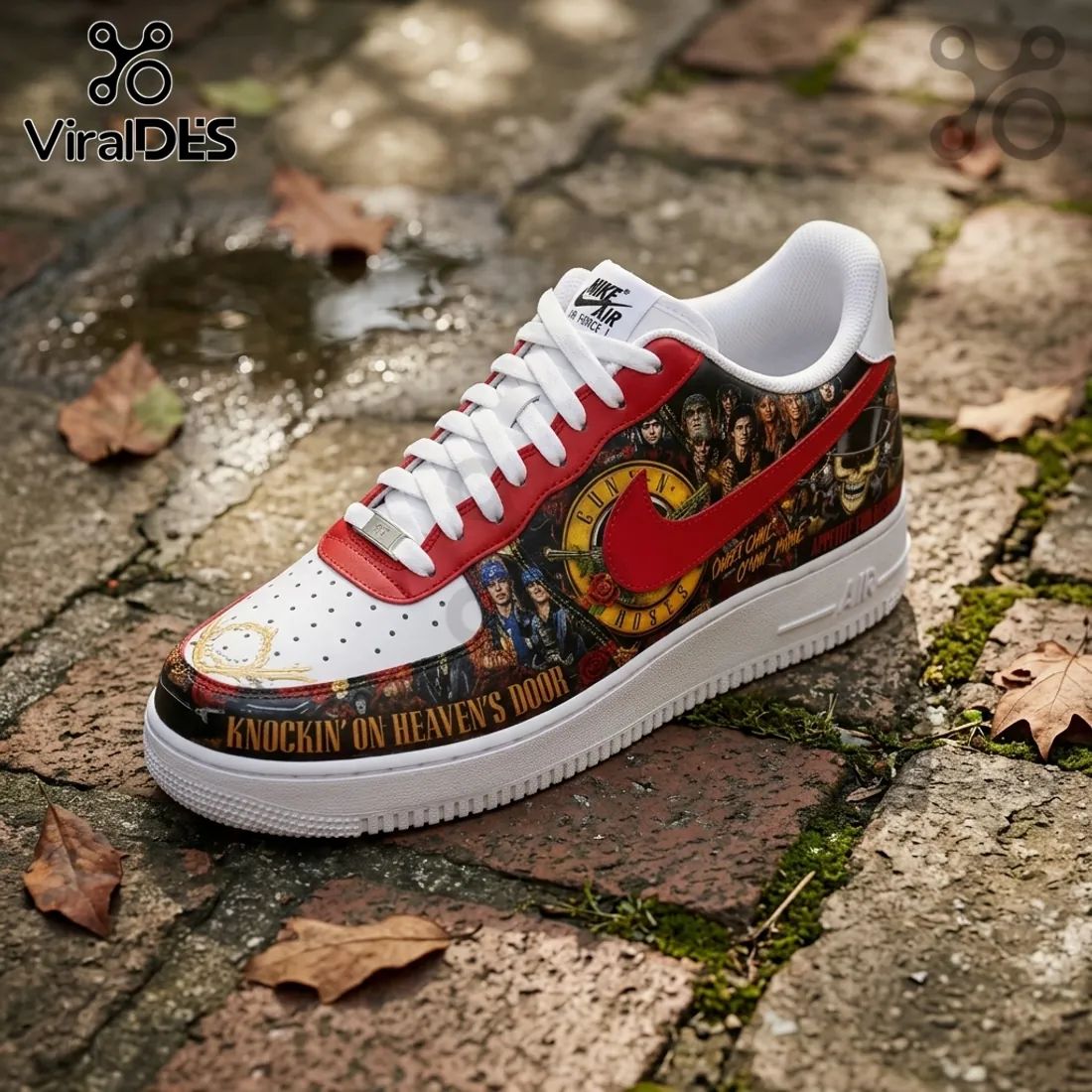 Guns N Roses 2026 Tour Custom Air Force 1 Sneakers