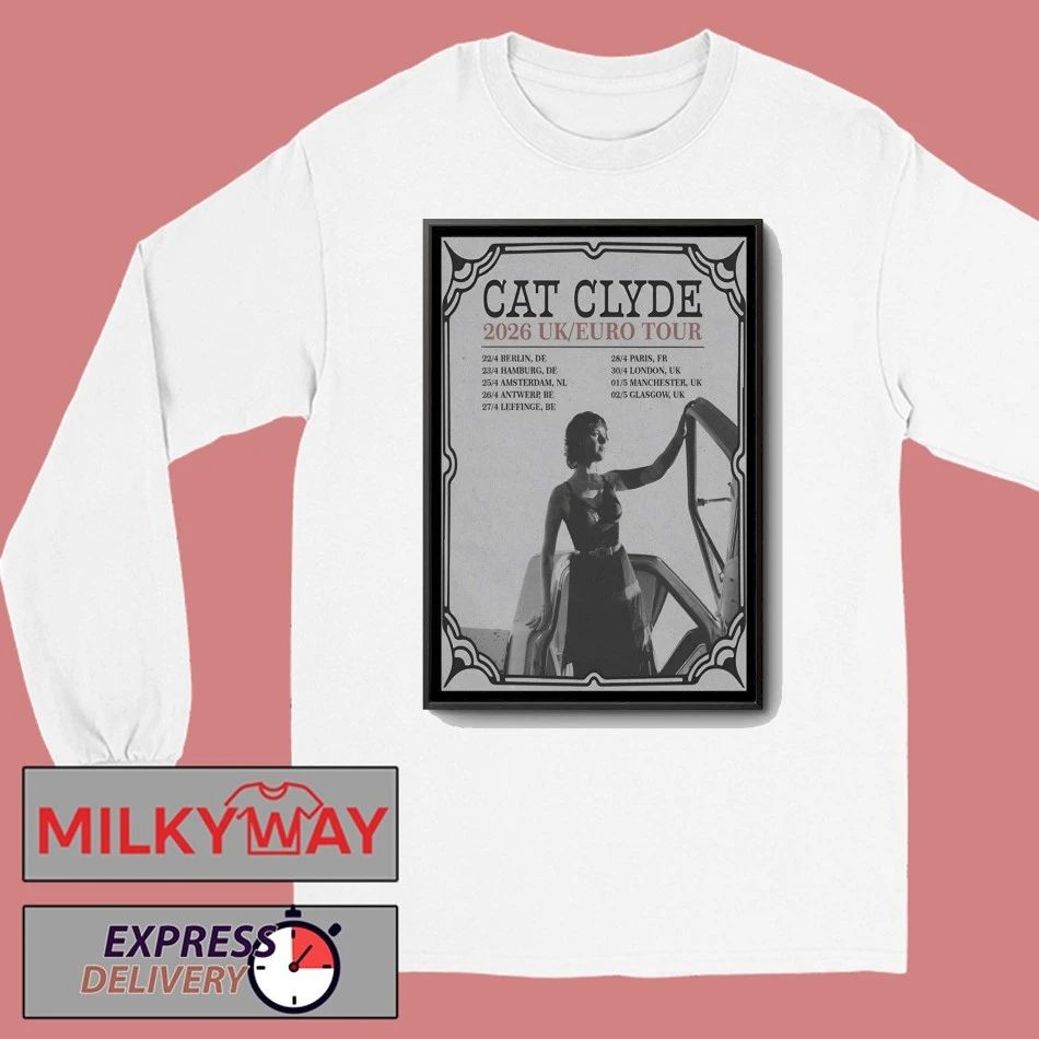Cat Clyde UK-EU Tour 2026 Poster shirt