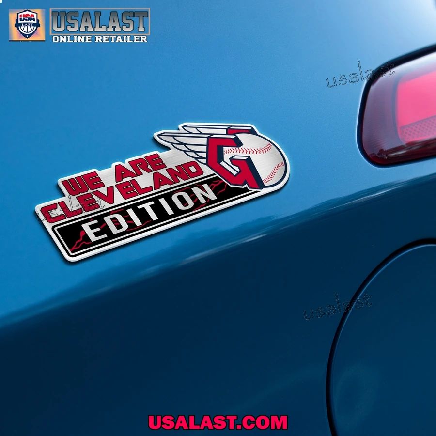 Cleveland Guardians Edition Engraved Car Name Badge