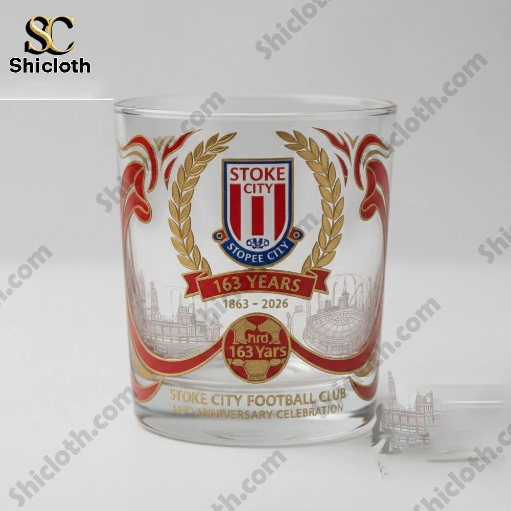 Stoke City Fc 163Rd Anniversary Whiskey Glass