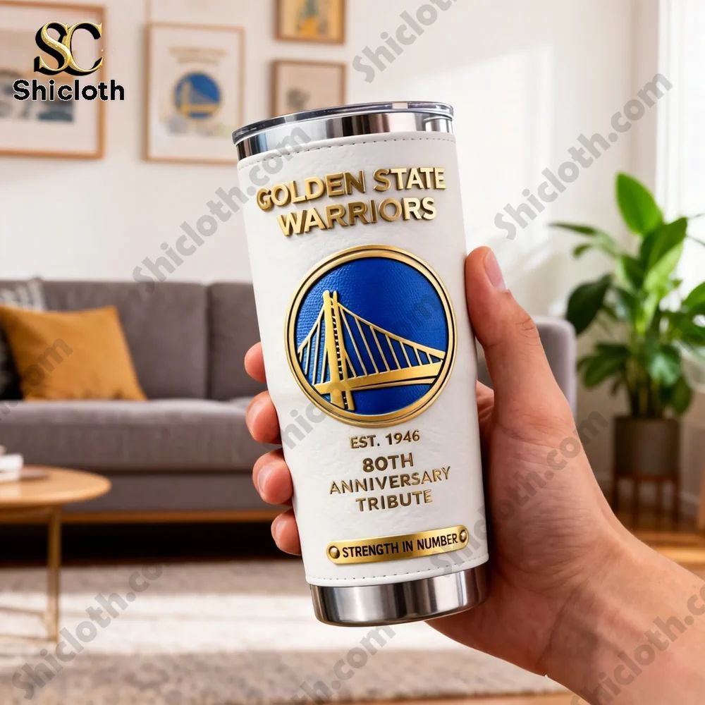2026 Golden State Warriors 80th Anniversary Tumbler