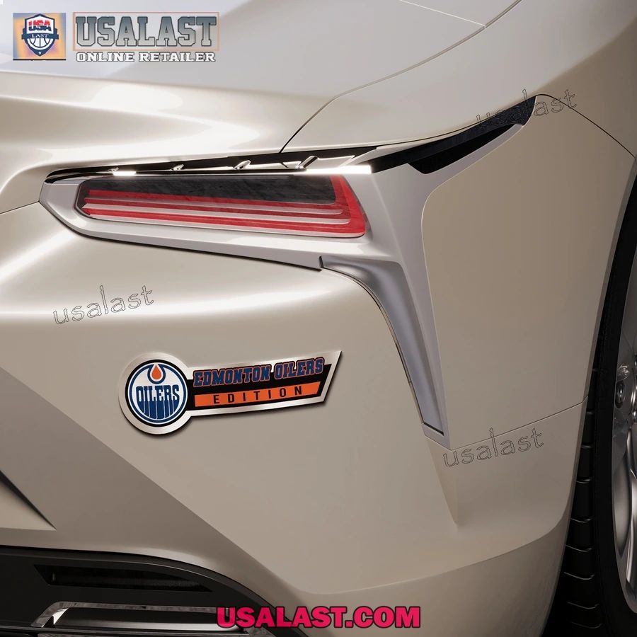 Edmonton Oilers Edition 3D Engraved Car Name Emblem