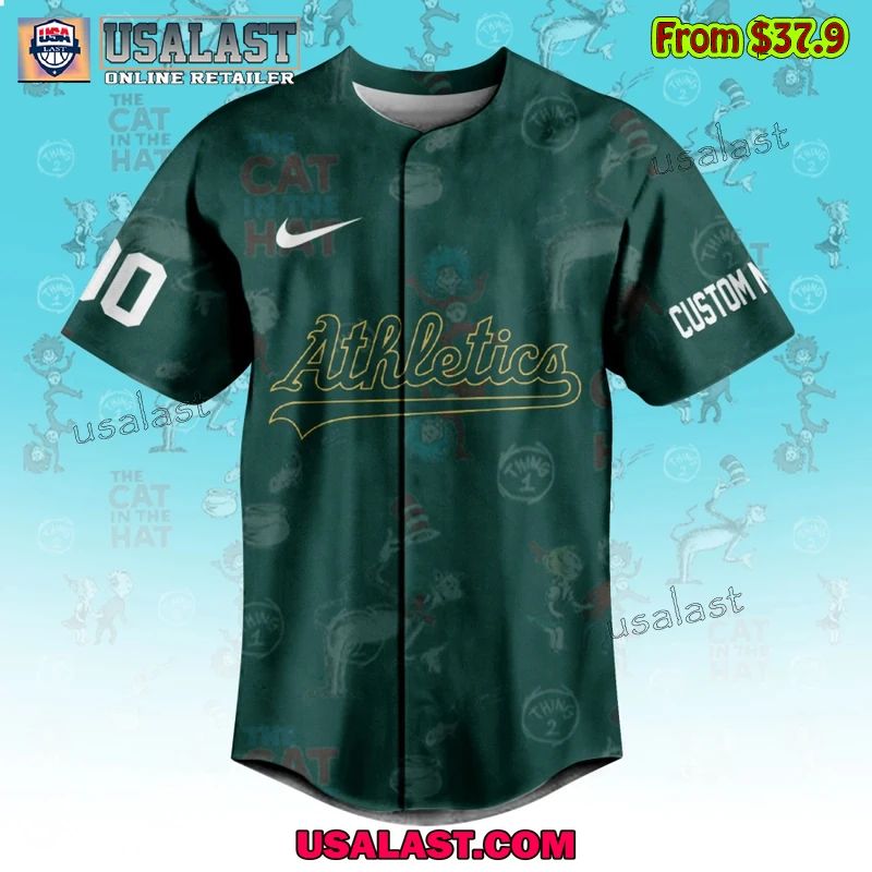 Oakland Athletics x Dr Seuss Baseball Jersey
