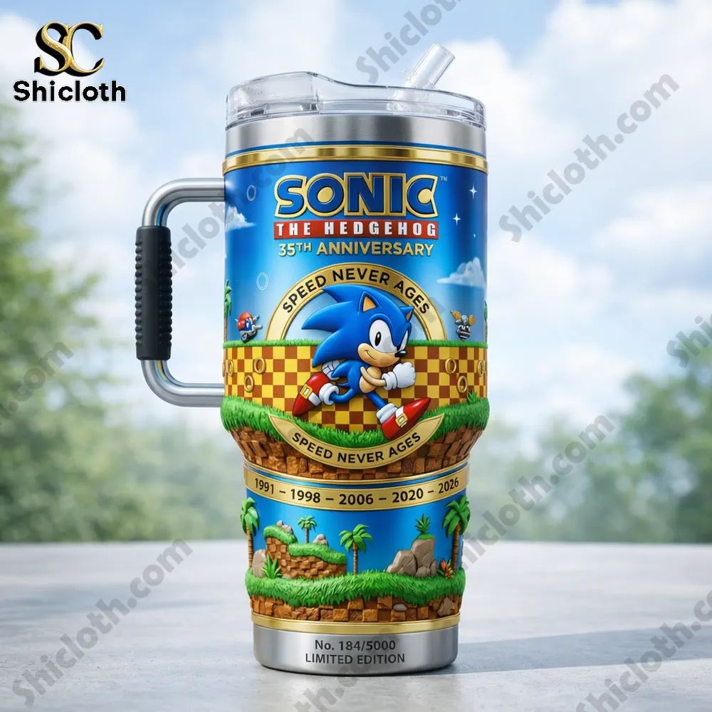 Sonic 35th Anniversary Collector YETI Tumbler
