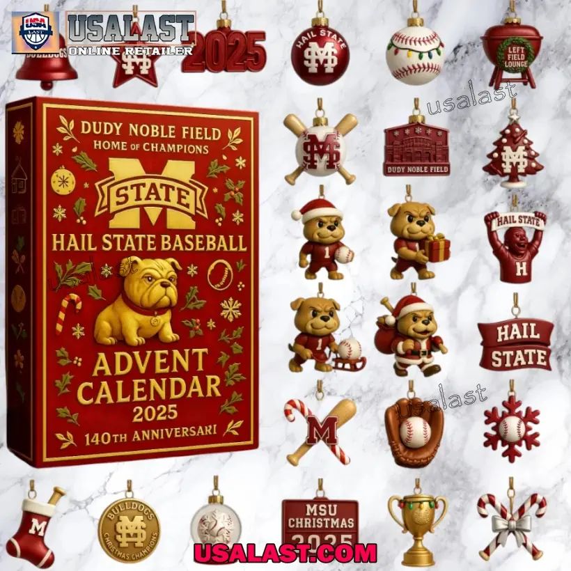 Mississippi State Bulldogs 140th Anniversary 2025 Advent Calendar
