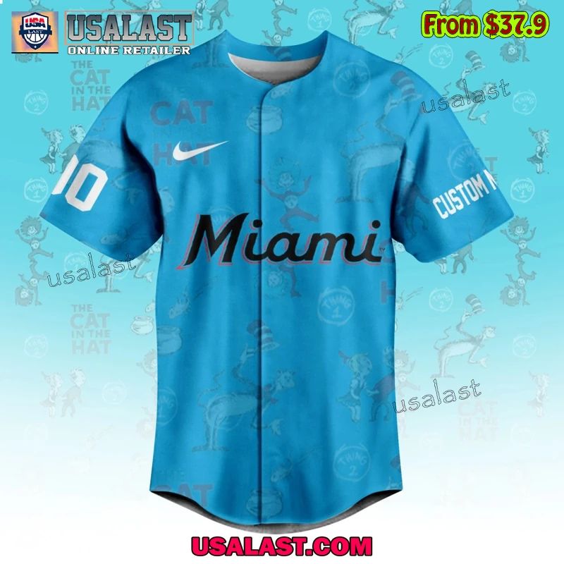 Miami Marlins x Dr Seuss Baseball Jersey