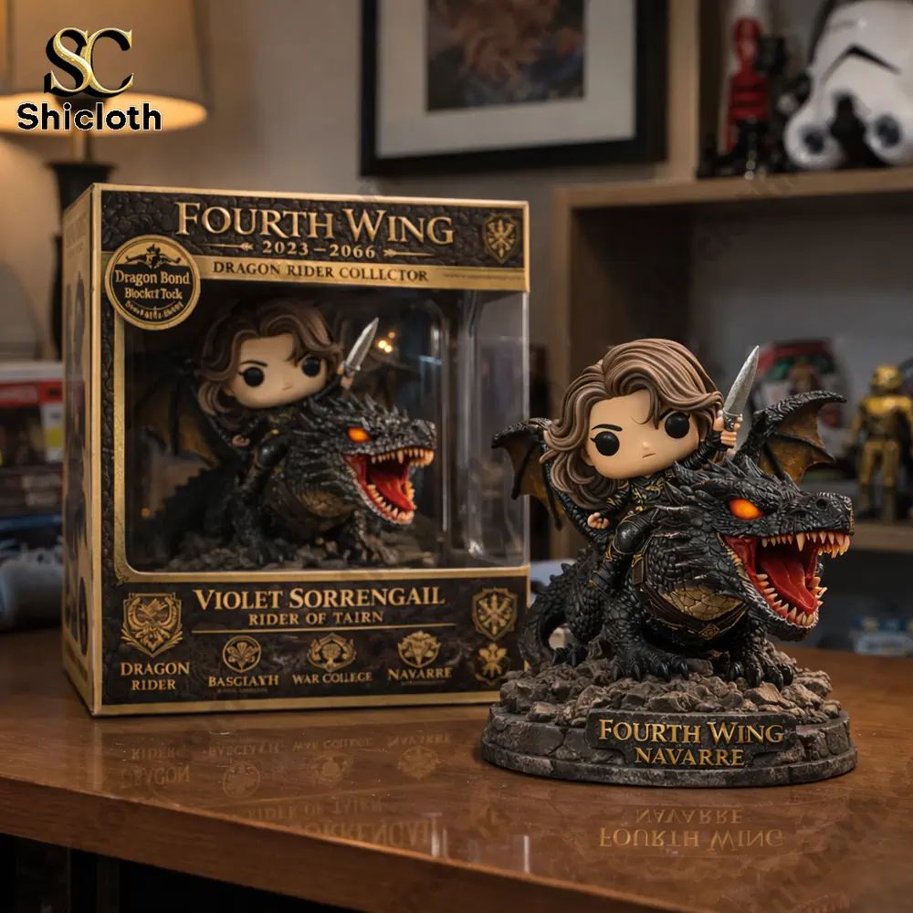 Fourth Wing Violet Sorrengail Rider of Tairn Collector Figure