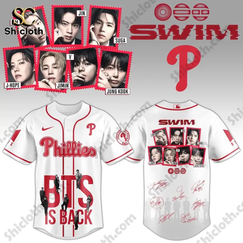 Philadelphia Phillies x BTS SWIM 2026 Baseball Jersey