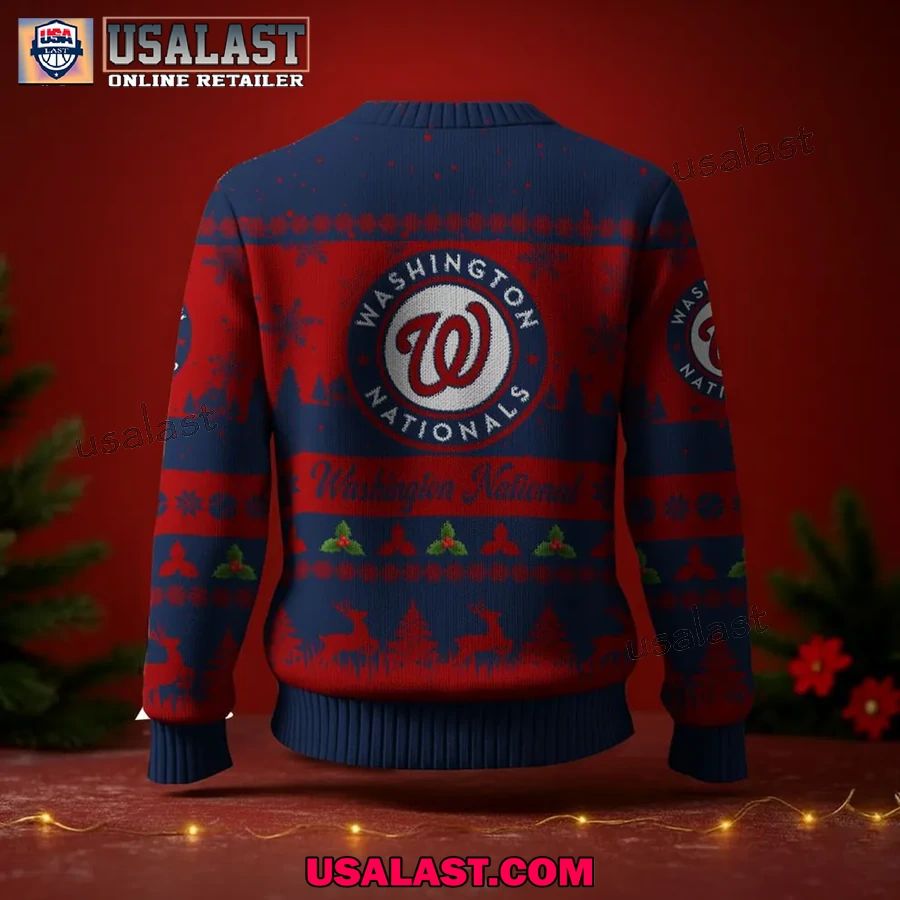 Washington Nationals Ugly Christmas Sweater Jumper