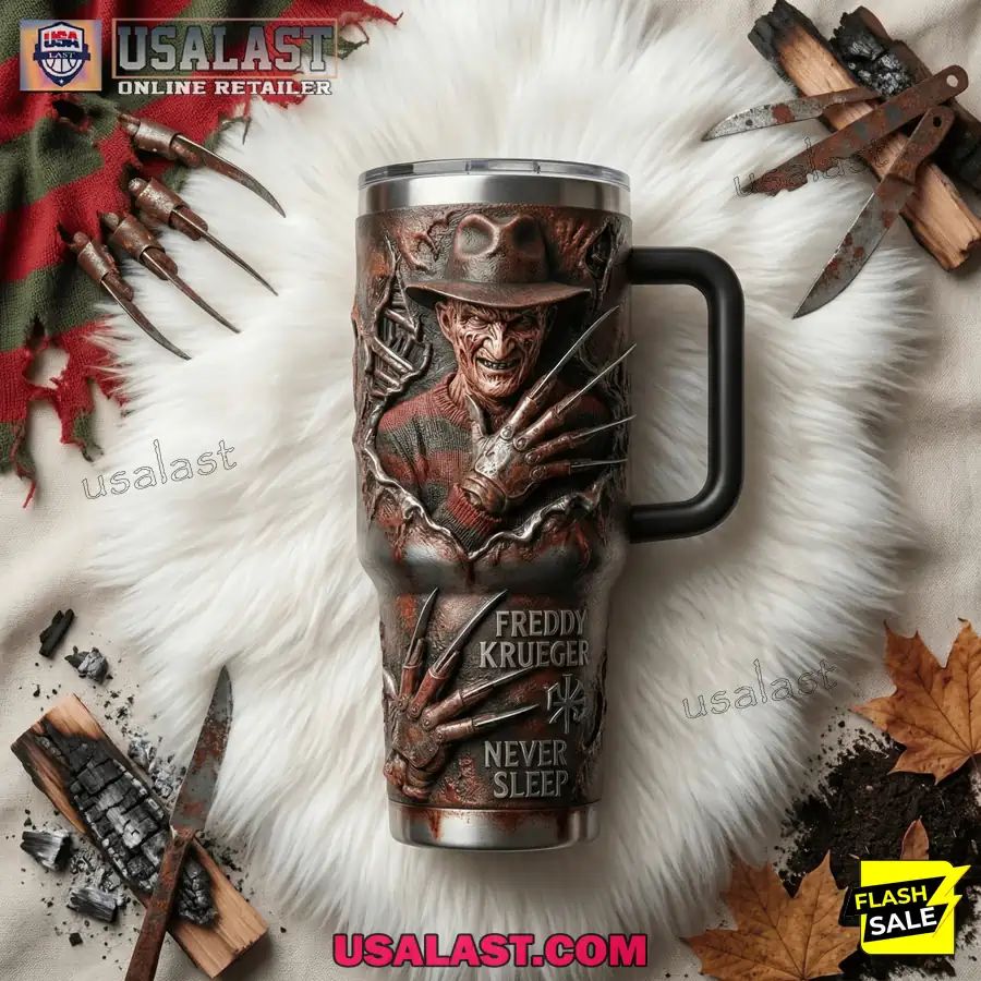 Freddy Krueger 3D Horror Tumbler With Handle