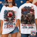 Five Finger Death Punch Bless America 250th Anniversary 3D T-Shirt