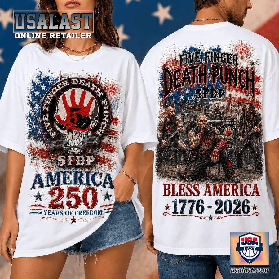 Five Finger Death Punch Bless America 250th Anniversary 3D T-Shirt