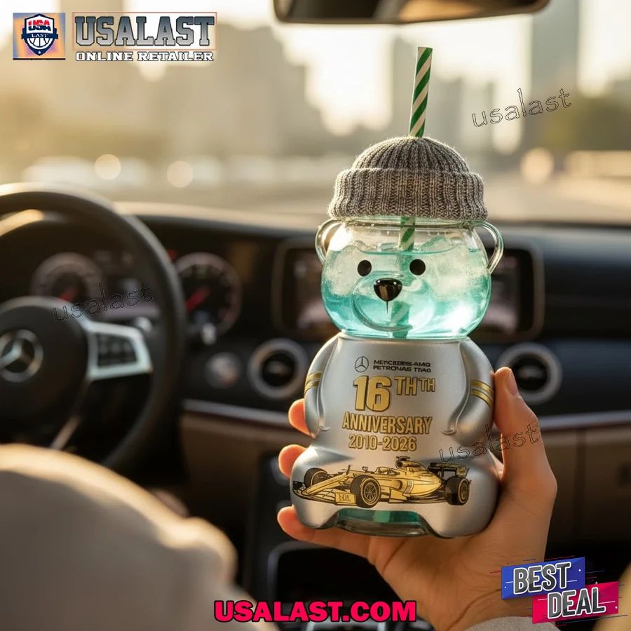 Mercedes-AMG 16th Anniversary Bear Glass Cup