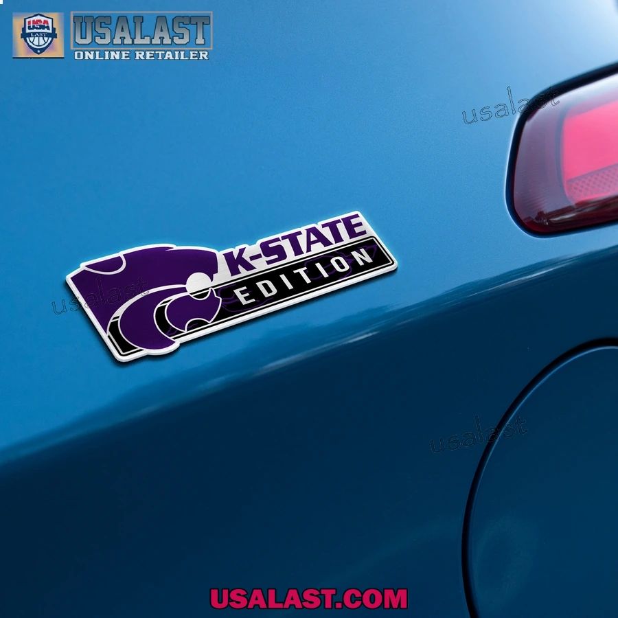 Kansas State Wildcats Edition 3D Car Badge Sticker