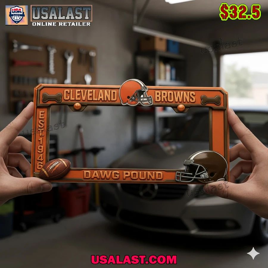 Cleveland Browns Limited Edition License Plate Frame