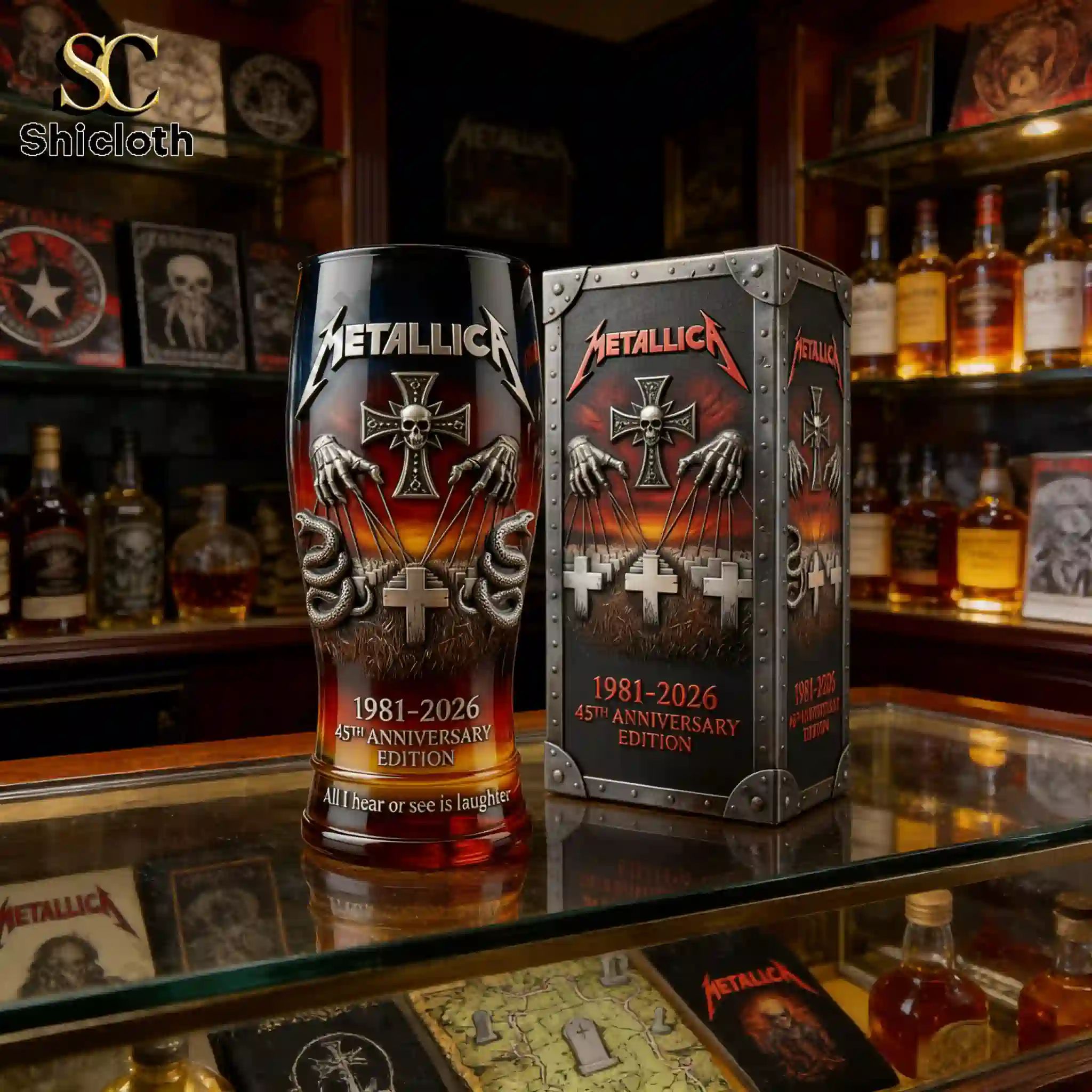 Metallica 45th Anniversary Edition Beer Glass