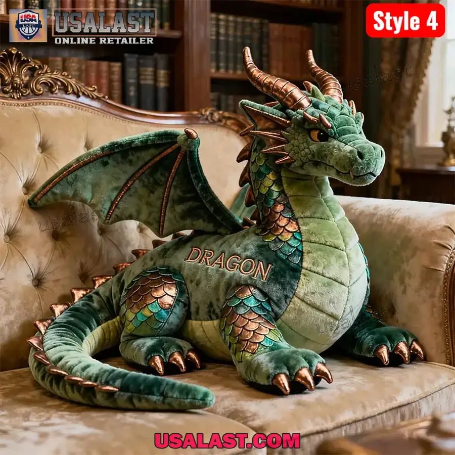 Personalized Dragon Custom Shape Plush Pillow
