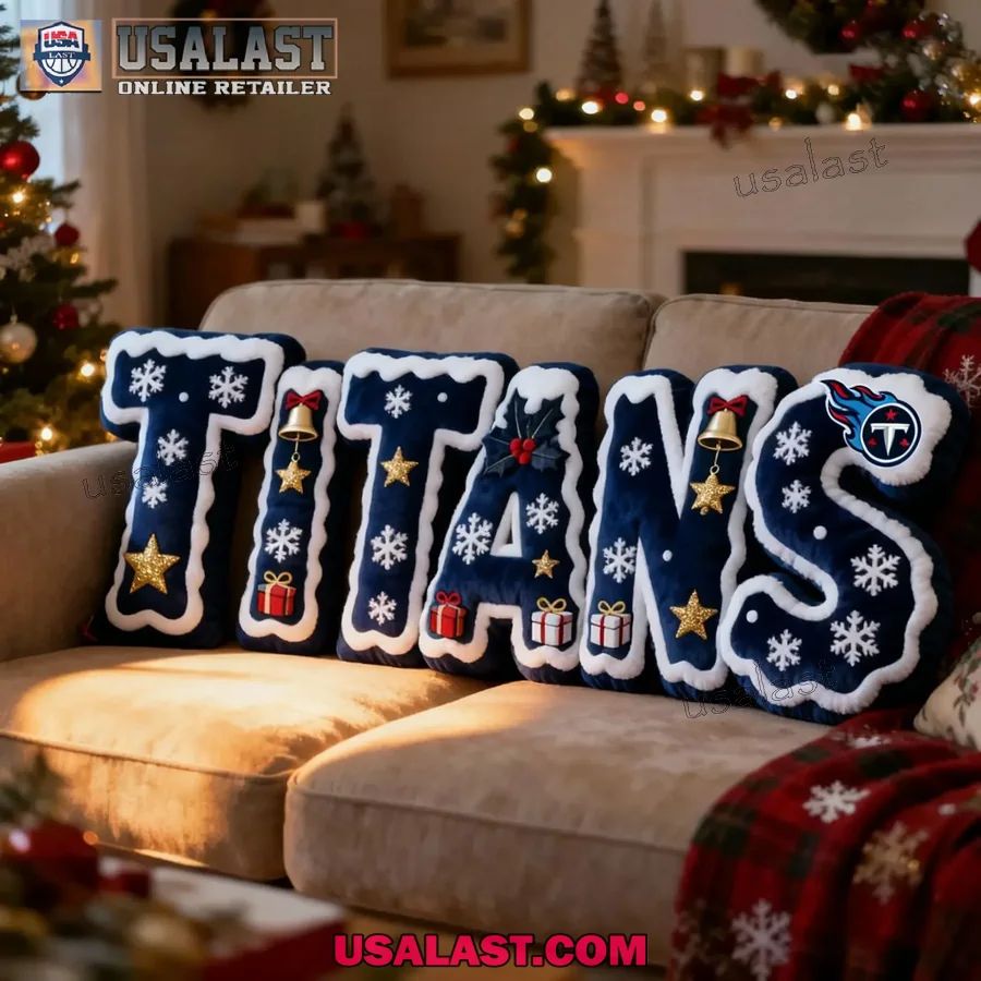 Tennessee Titans Christmas Plush Pillow