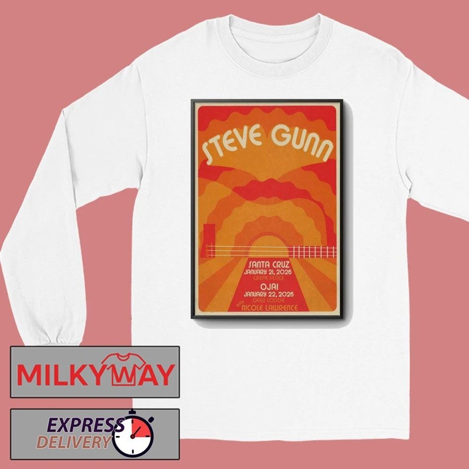 Steve Gunn Jan 22 2026 Ojai Deer Lodge In Ojai CA Poster shirt
