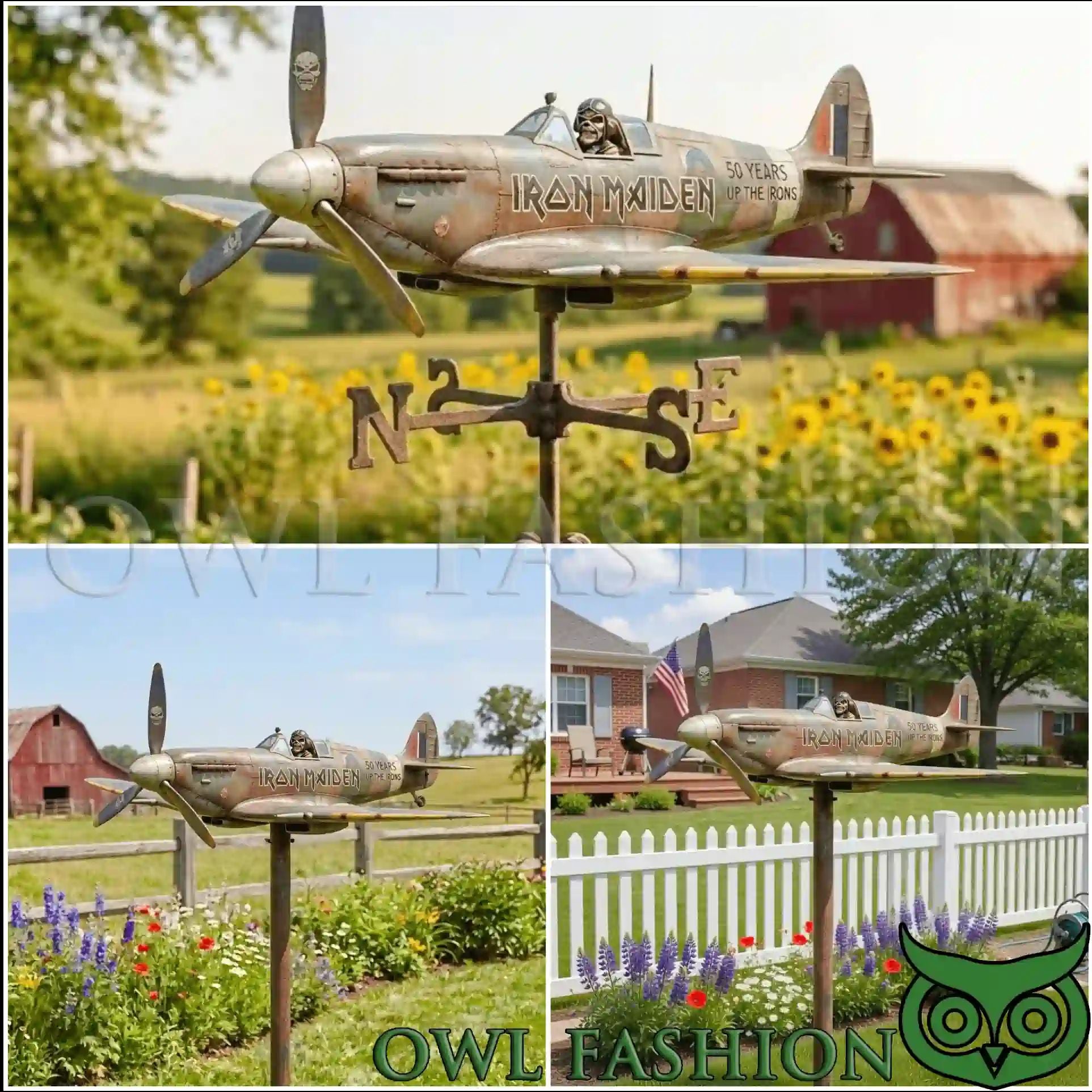 3D Design Iron Maiden 50th Anniversary Garden Wind Spinner