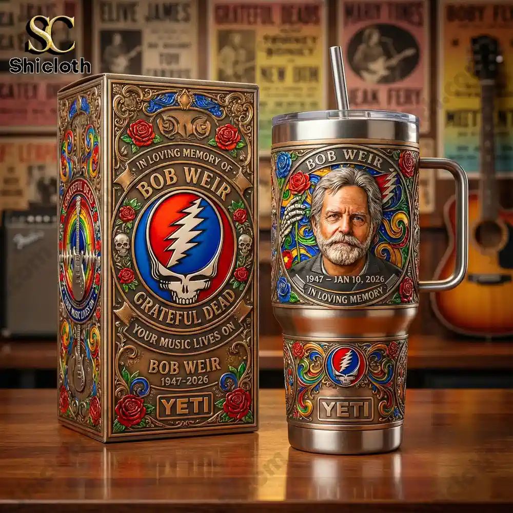 Grateful Dead Bob Weir Your Music Lives On 1947-2026 Tumbler